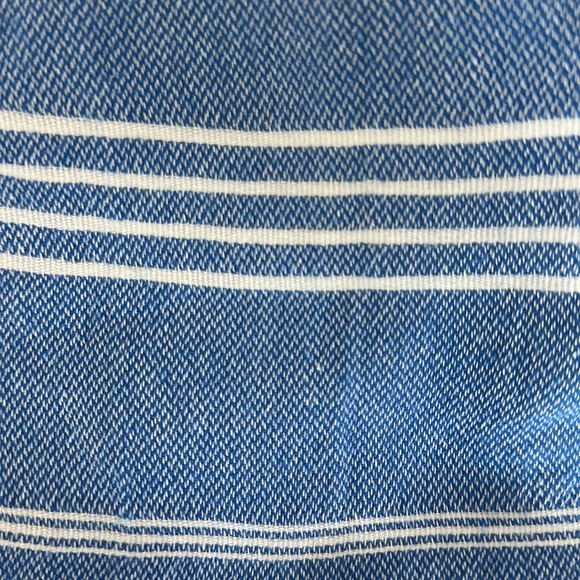 Inis blue with shite striped Turkish towel - Picture 2 of 3
